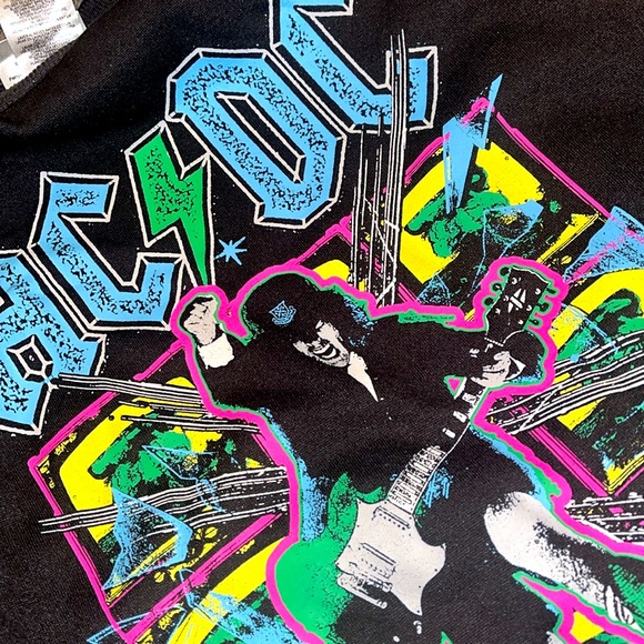 Women’s small AC/DC sweatshirt with very good vinyl print from 2016 - Picture 10 of 11